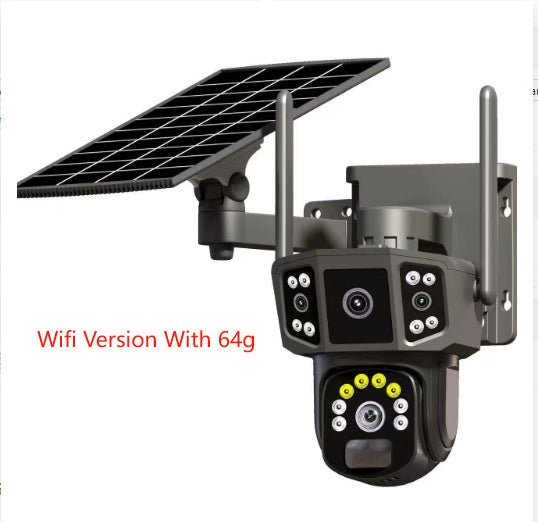 Solar Outdoor Screen Panoramic Surveillance Camera - Yahko Merchandise