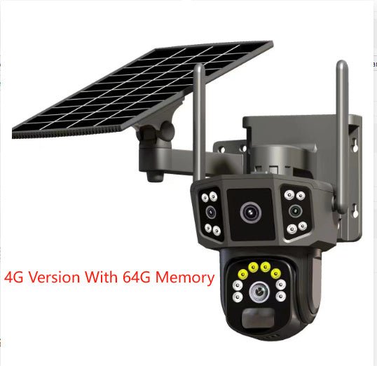 Solar Outdoor Screen Panoramic Surveillance Camera - Yahko Merchandise