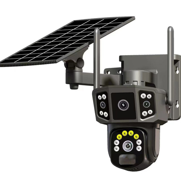 Solar Outdoor Screen Panoramic Surveillance Camera - Yahko Merchandise