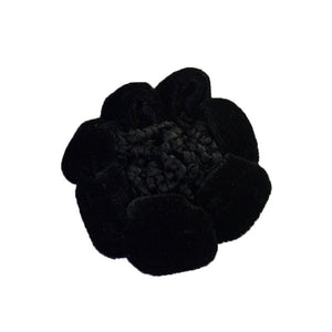 Solid Color Performance Dance Velvet Headband With Hair Mesh Bag - Yahko Merchandise