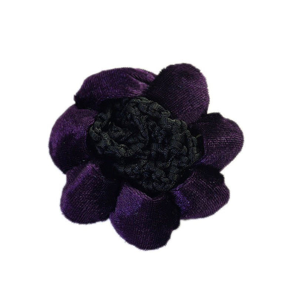 Solid Color Performance Dance Velvet Headband With Hair Mesh Bag - Yahko Merchandise
