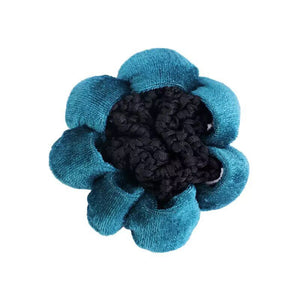 Solid Color Performance Dance Velvet Headband With Hair Mesh Bag - Yahko Merchandise