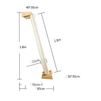 Solid Wood Large Cat Climbing Frame Cat Litter Cat Tree One Cat Shelf - Yahko Merchandise