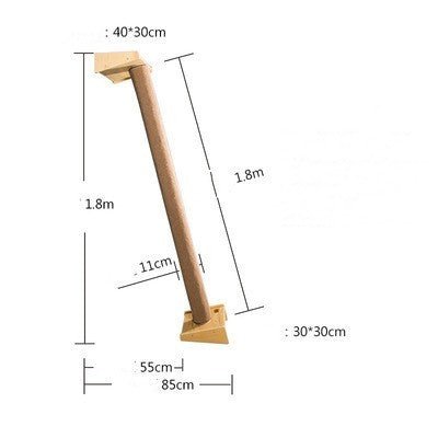 Solid Wood Large Cat Climbing Frame Cat Litter Cat Tree One Cat Shelf - Yahko Merchandise