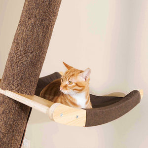 Solid Wood Large Cat Climbing Frame Cat Litter Cat Tree One Cat Shelf - Yahko Merchandise
