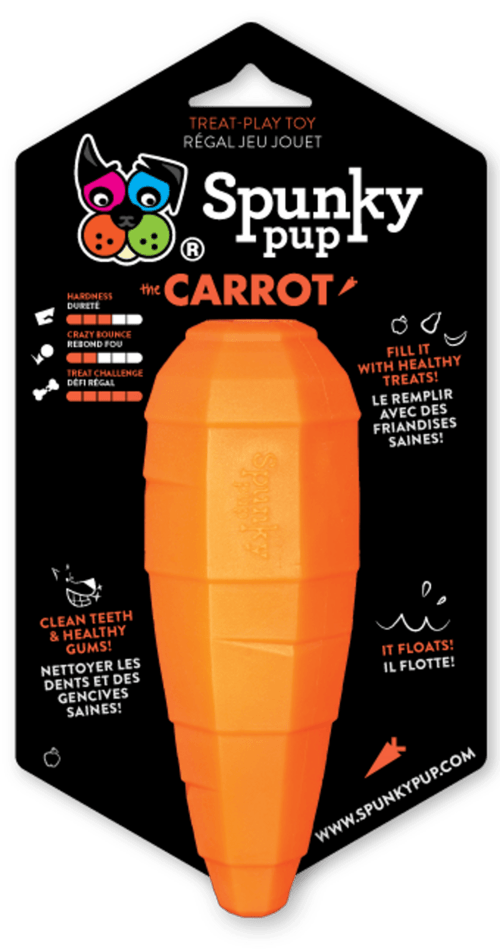 Spunky Pup Carrot Treat Dispensing Toy for Medium Dogs - Yahko Merchandise