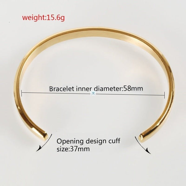 Stainless Steel Bracelet Cuff Bracelets Jewelry Men - Yahko Merchandise