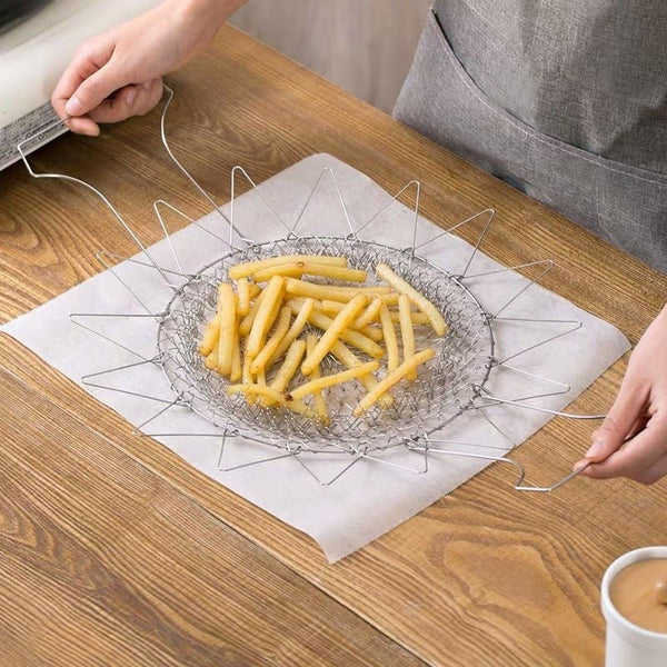 Stainless Steel Deep - fried Large Noodle Kitchen French Fries Tools - Yahko Merchandise