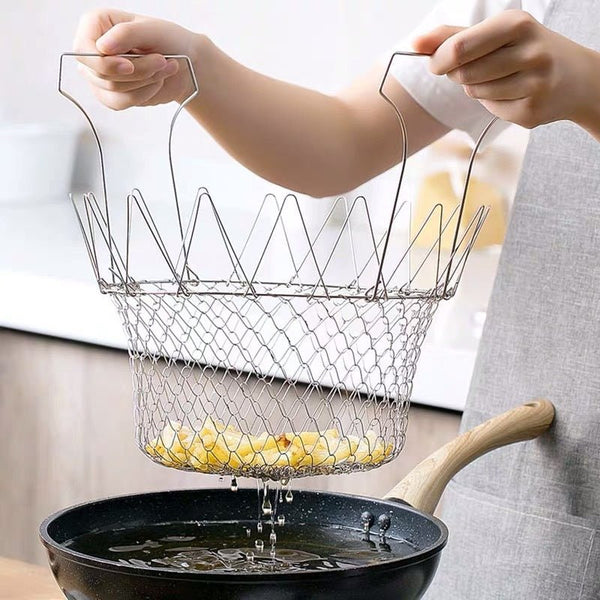 Stainless Steel Deep - fried Large Noodle Kitchen French Fries Tools - Yahko Merchandise