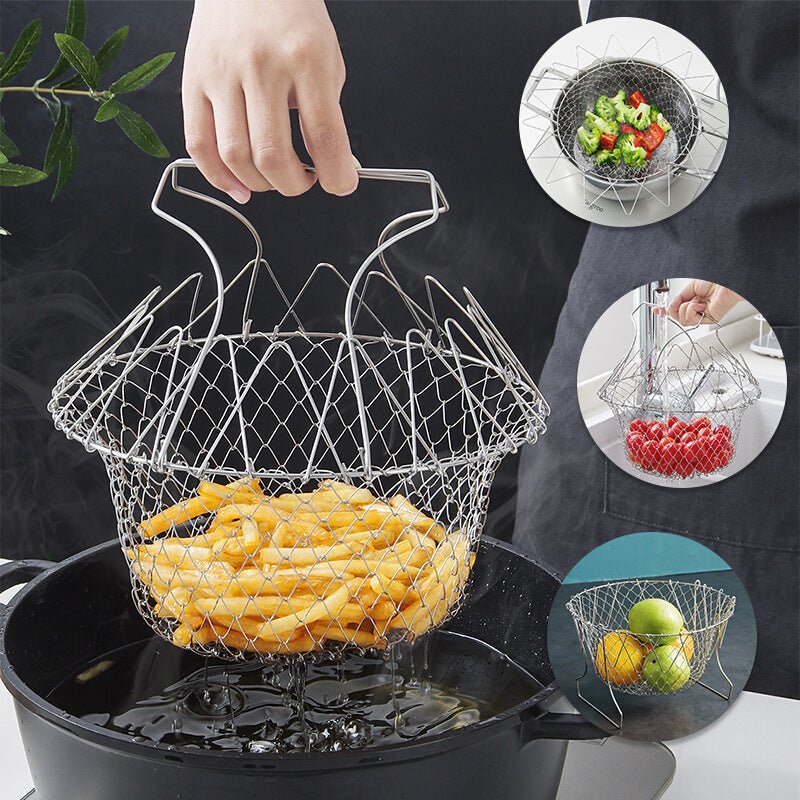 Stainless Steel Deep - fried Large Noodle Kitchen French Fries Tools - Yahko Merchandise