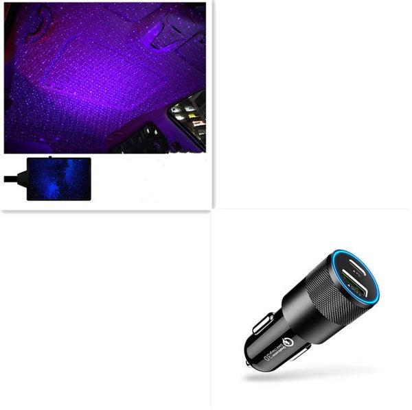 Star Light Projector Party Lights USB LED Light Interior Lighting LED Interior Car Lights Starry Sky Galaxy Night Lights - Yahko Merchandise