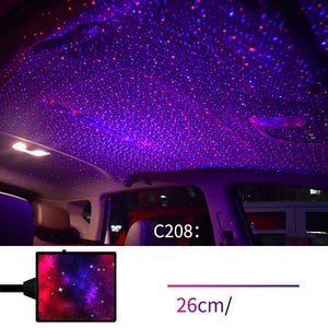 Star Light Projector Party Lights USB LED Light Interior Lighting LED Interior Car Lights Starry Sky Galaxy Night Lights - Yahko Merchandise