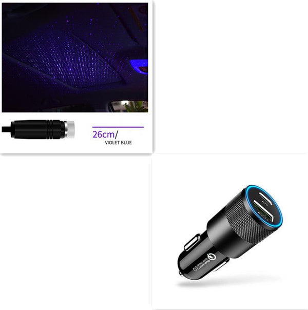Star Light Projector Party Lights USB LED Light Interior Lighting LED Interior Car Lights Starry Sky Galaxy Night Lights - Yahko Merchandise