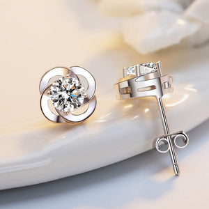 Sterling silver clover earrings - Yahko Merchandise