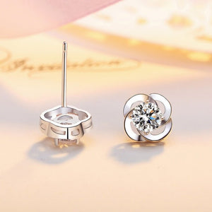 Sterling silver clover earrings - Yahko Merchandise