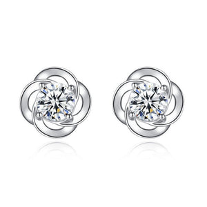 Sterling silver clover earrings - Yahko Merchandise