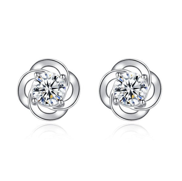 Sterling silver clover earrings - Yahko Merchandise