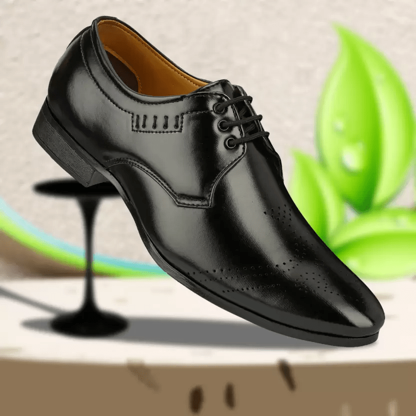 Stylish Fashionable Formal Shoes For Men Size 9 color BLACK - Yahko Merchandise