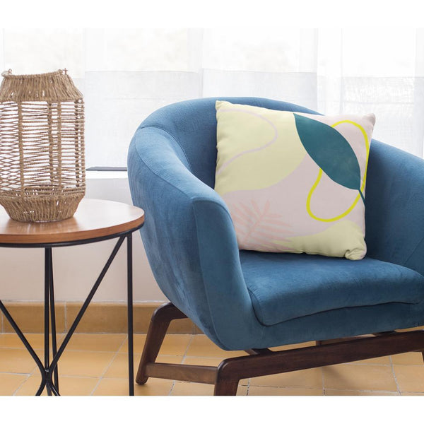 Summary Green Leaf Square Pillow Home Decoration Accents - 4 Sizes - Yahko Merchandise