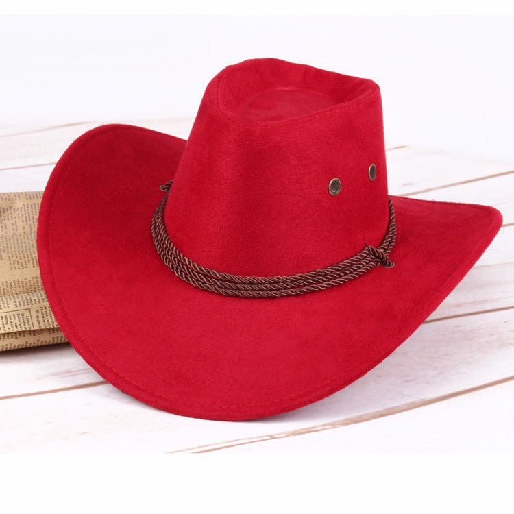 Summer men's sun hat, western cowboy hat, riding hat, camping, outdoor hat, hat, hat. - Yahko Merchandise