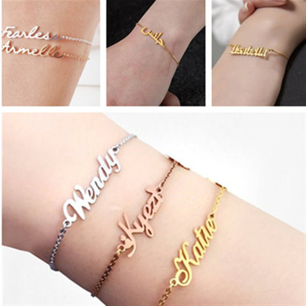 Summer Personalized Custom Name Anklets For Women Stainless Steel Cable Chain Gold Colour Sandy Beach Exquisite Jewelry Present - Yahko Merchandise