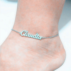 Summer Personalized Custom Name Anklets For Women Stainless Steel Cable Chain Gold Colour Sandy Beach Exquisite Jewelry Present - Yahko Merchandise