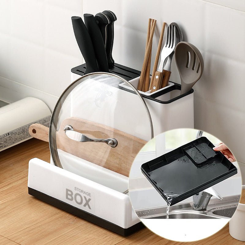 Tableware Storage Holders Kitchen Knife Plastic Storages Racks For Kitchen Convenience Cabinet Kitchen Gadgets - Yahko Merchandise