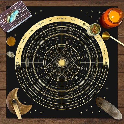Tarot Tablecloth Board Game Decorative Cloth Have Your Power Mandala - Yahko Merchandise