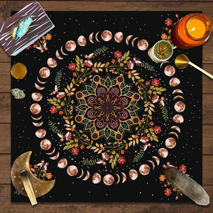 Tarot Tablecloth Board Game Decorative Cloth Have Your Power Mandala - Yahko Merchandise
