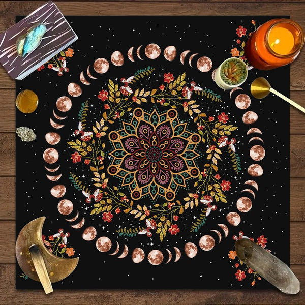 Tarot Tablecloth Board Game Decorative Cloth Have Your Power Mandala - Yahko Merchandise