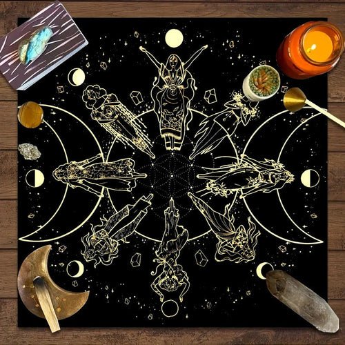 Tarot Tablecloth Board Game Decorative Cloth Have Your Power Mandala - Yahko Merchandise