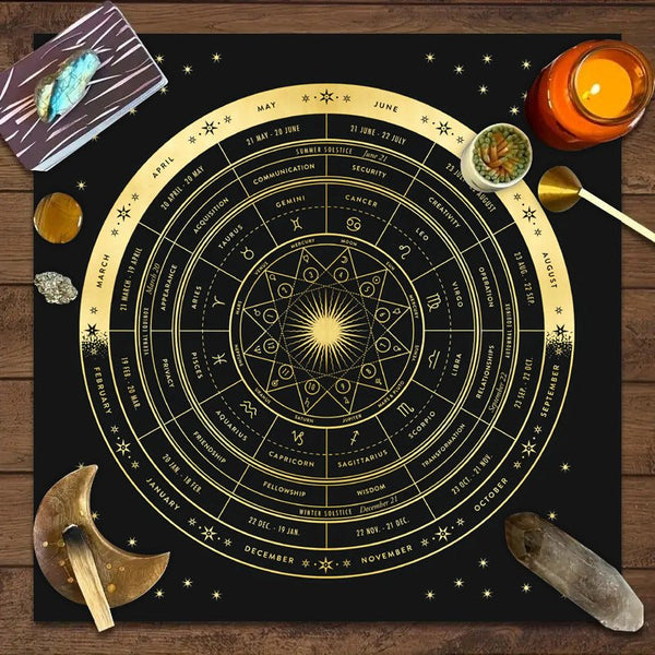 Tarot Tablecloth Board Game Decorative Cloth Have Your Power Mandala - Yahko Merchandise