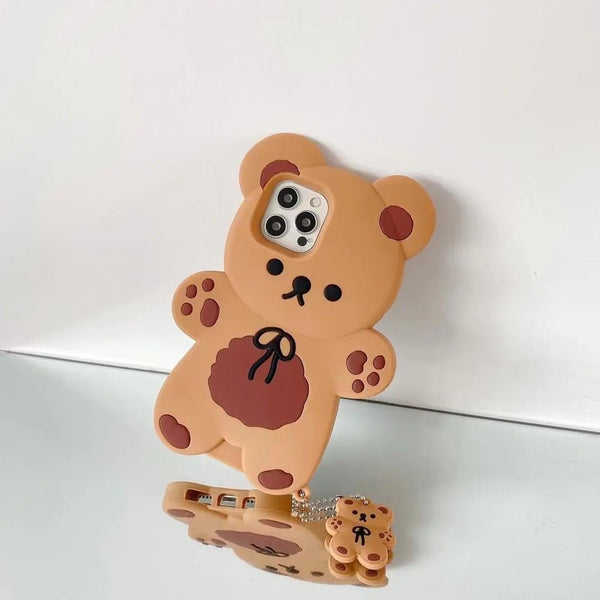 Teddy Bear Cartoon Soft Silicone Phone Case - Yahko Merchandise
