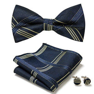 Three Piece Set Of Stylish Bow Ties - Yahko Merchandise