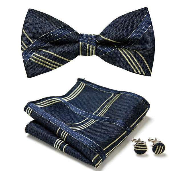 Three Piece Set Of Stylish Bow Ties - Yahko Merchandise