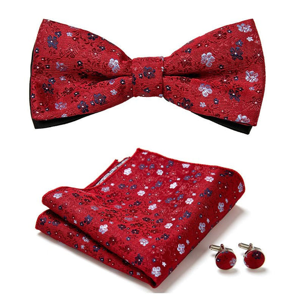 Three Piece Set Of Stylish Bow Ties - Yahko Merchandise