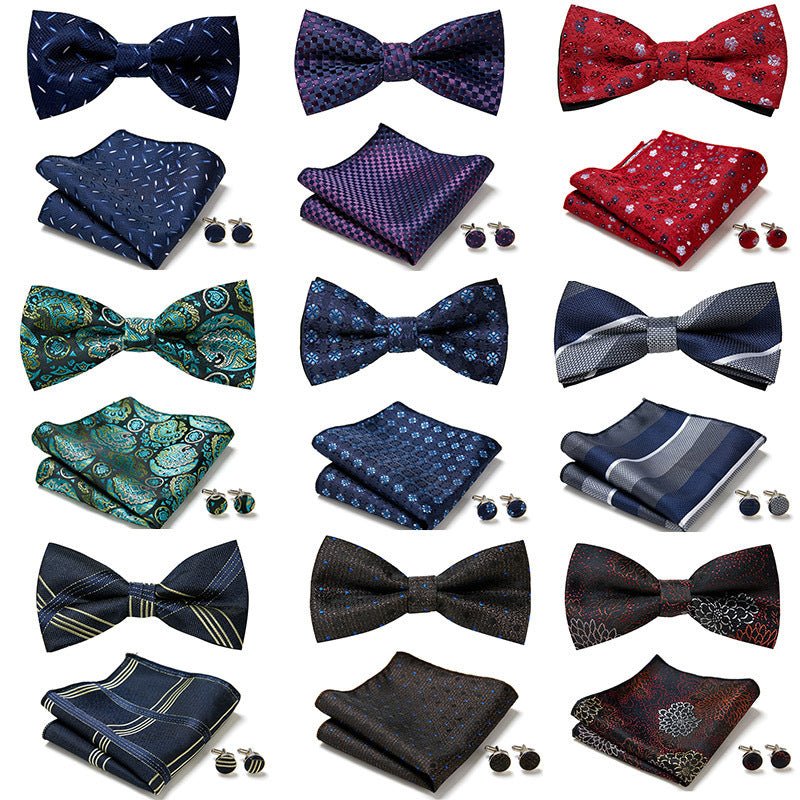 Three Piece Set Of Stylish Bow Ties - Yahko Merchandise