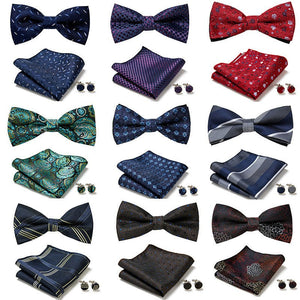 Three Piece Set Of Stylish Bow Ties - Yahko Merchandise