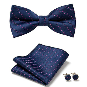 Three Piece Set Of Stylish Bow Ties - Yahko Merchandise