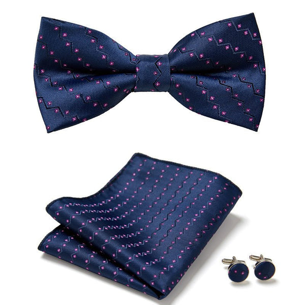 Three Piece Set Of Stylish Bow Ties - Yahko Merchandise