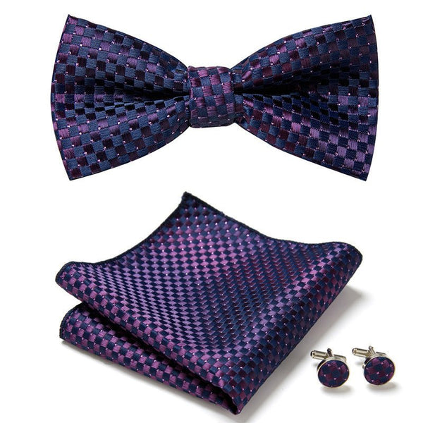 Three Piece Set Of Stylish Bow Ties - Yahko Merchandise
