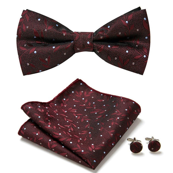 Three Piece Set Of Stylish Bow Ties - Yahko Merchandise