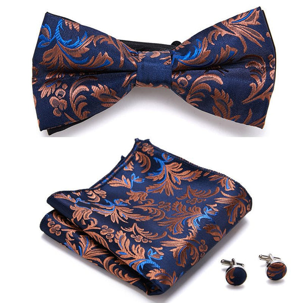 Three Piece Set Of Stylish Bow Ties - Yahko Merchandise