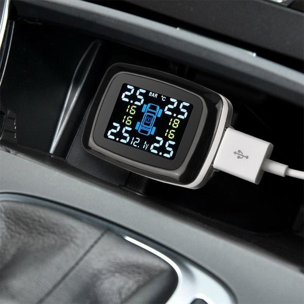 Tire Pressure Monitoring System Sensors Cigarette Lighter USB port Auto Security Alarm Systems Tire Pressure - Yahko Merchandise