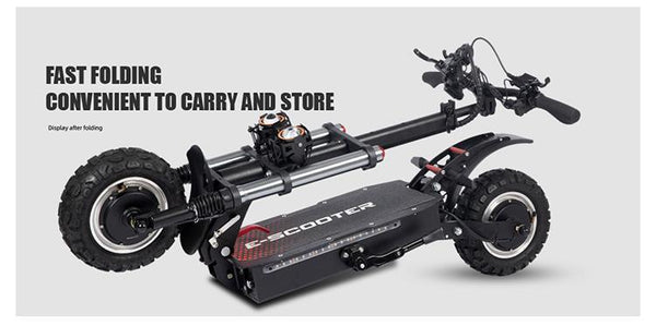 Top Ranking 11 Inch Wide Tire Two Wheel Electric Scooter 3000 Watt Dual Motor Powerful Power Electric Scooter - Yahko Merchandise