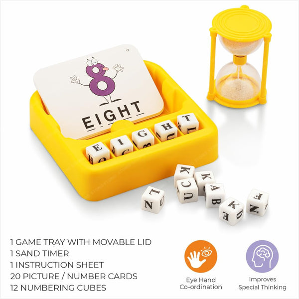 Toys Spelling Brain Games for Kids with Flash Cards - Yahko Merchandise