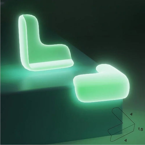 Transparent Glow - in - the - Dark Corner Protectors for Kids - Yahko Merchandise