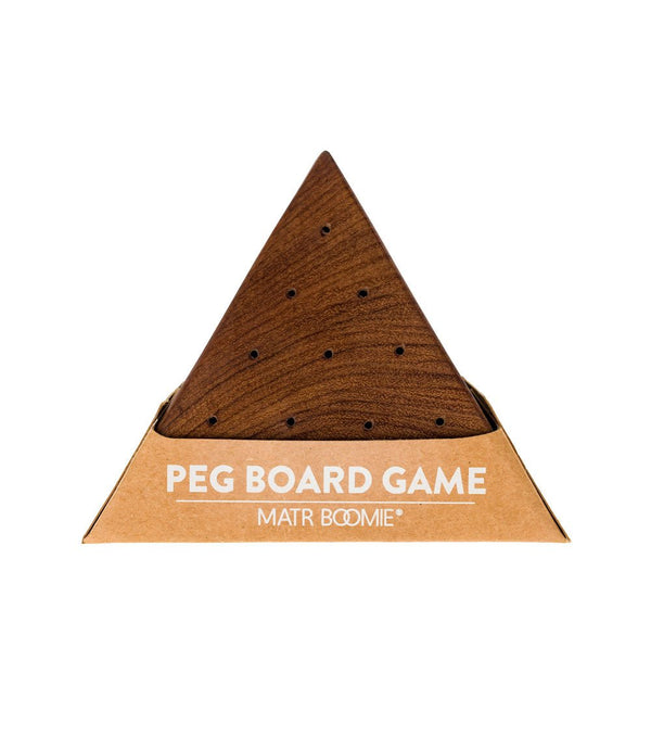 Triangle Peg Board Game - Handcrafted Wood - Yahko Merchandise
