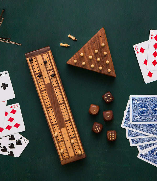 Triangle Peg Board Game - Handcrafted Wood - Yahko Merchandise
