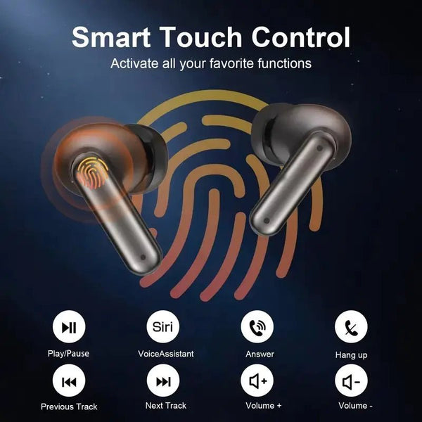 True Wireless Earbuds with 60H Playback and LED Display - Yahko Merchandise